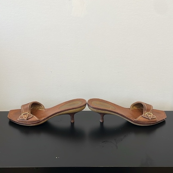 Cole Haan Brown leather mules slippers sandals size 7 - Picture 6 of 8